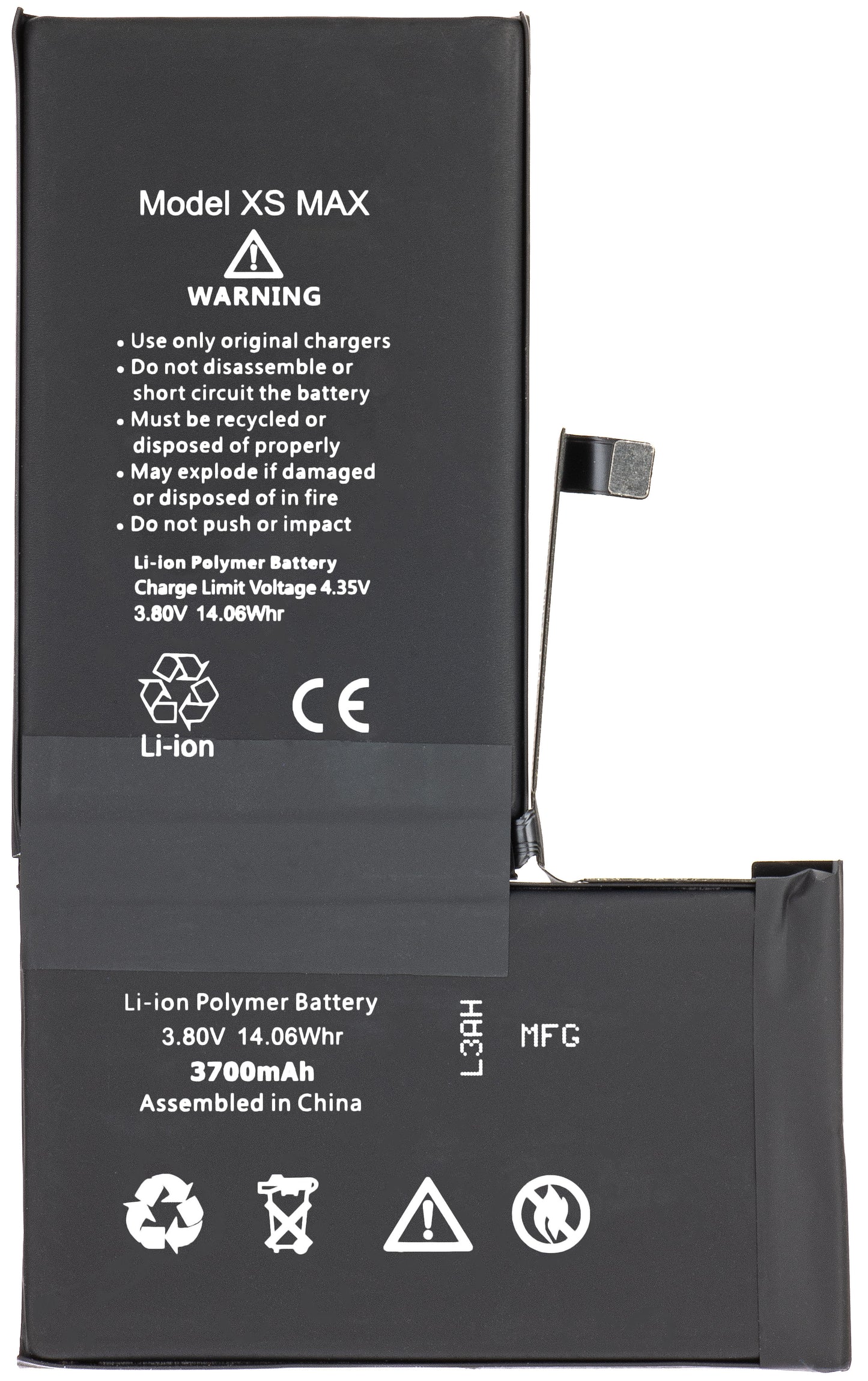 Akku Apple iPhone XS Max, hohe Kapazität