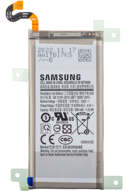 Akku Samsung Galaxy S8 G950, EB-BG950ABE, Service Pack GH43-0472729A