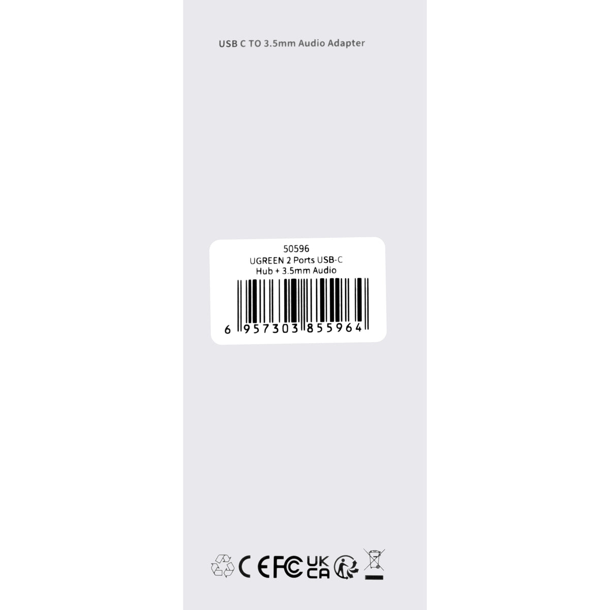 Audioadapter USB-C - 3,5 mm / USB-C UGREEN CM193, Grau