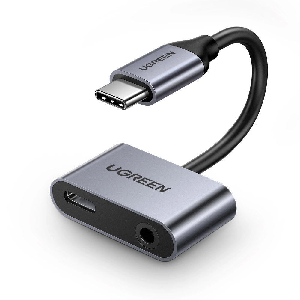 Audioadapter USB-C - 3,5 mm / USB-C UGREEN CM193, Grau