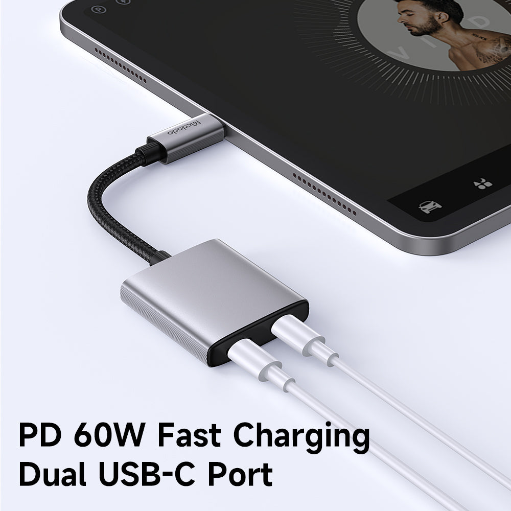 USB-C Audio Adapter - USB-C / USB-C McDodo CA-5570 Wales, Gray