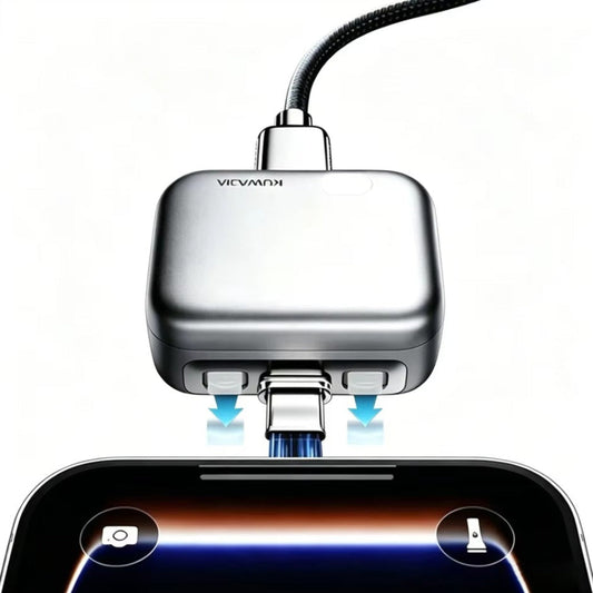 USB-C Auto Disconnect Adapter KUWAJIA KH-51 für automatische Abschaltung und Batterieschutz, Silber
