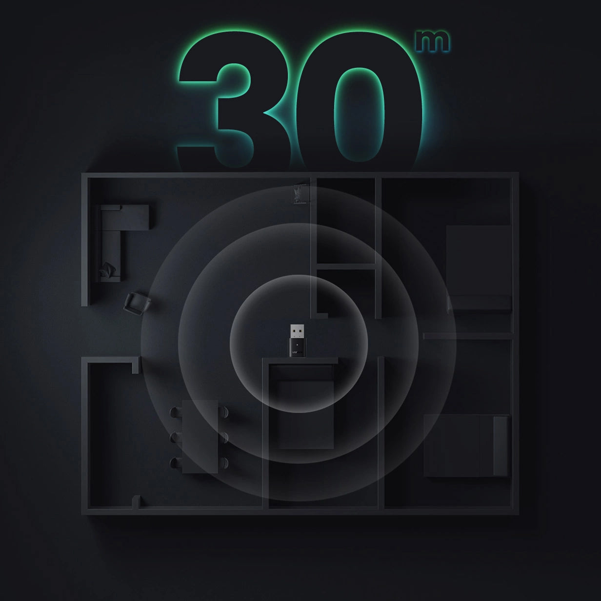 Bluetooth-USB-Adapter UGREEN CM390, Schwarz