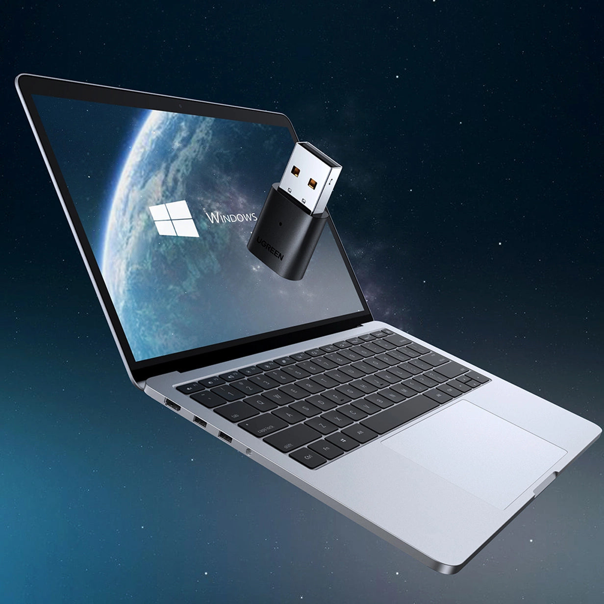 Bluetooth-USB-Adapter UGREEN CM390, Schwarz