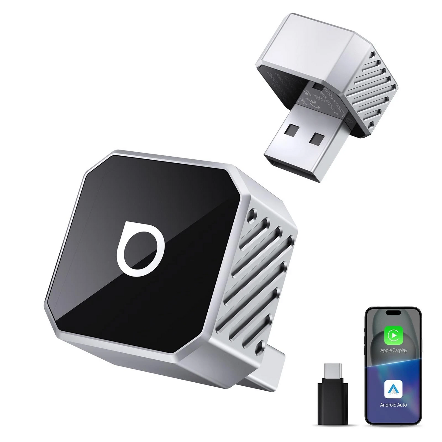 Wireless Carplay / Android Auto Adapter Ottocast Mini Cube Style C für Apple iPhone / Android Series CP88-T3