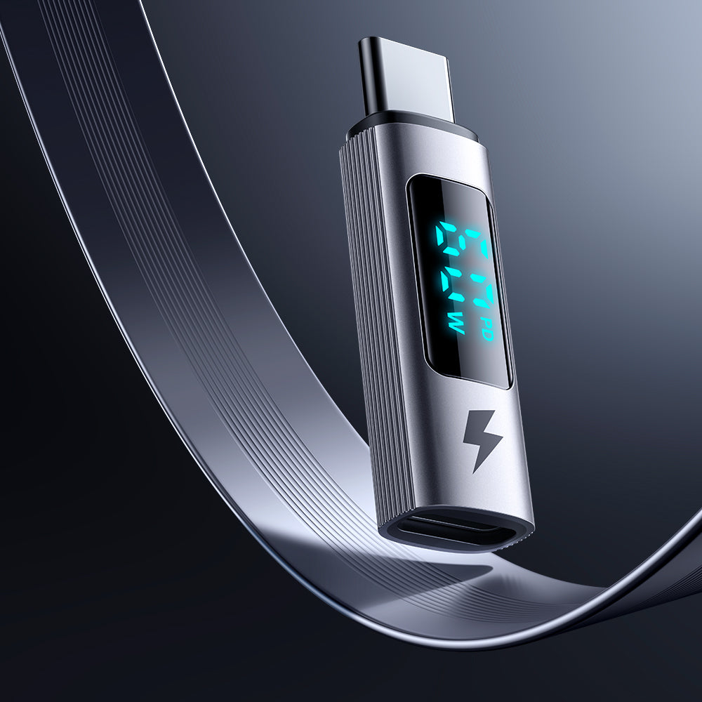 Daten- und Ladeadapter Lightning - USB-C McDodo OT-5990 Wales Display, Schwarz