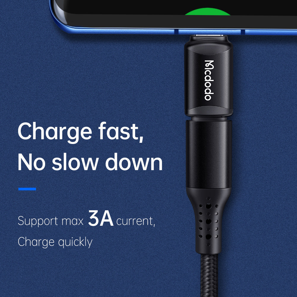 Daten- und Ladeadapter Lightning - USB-C McDodo OT-7700, Schwarz