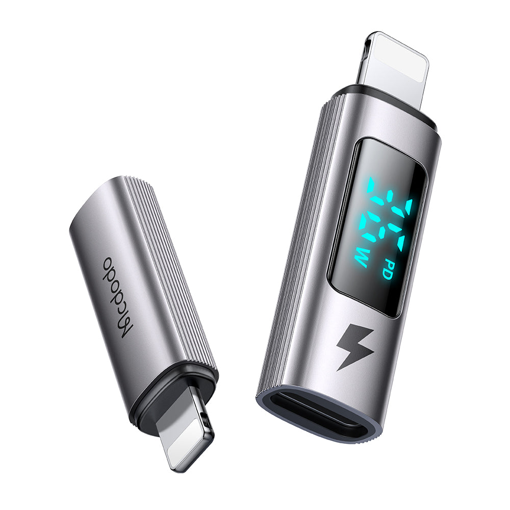 Daten- und Ladeadapter USB-C - Lightning McDodo OT-6100 Wales Display, Schwarz