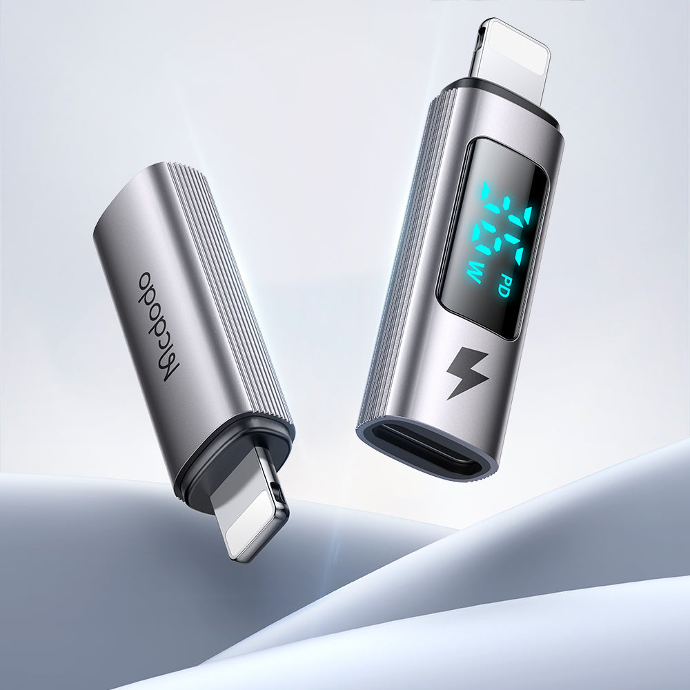 Daten- und Ladeadapter USB-C - Lightning McDodo OT-6100 Wales Display, Schwarz