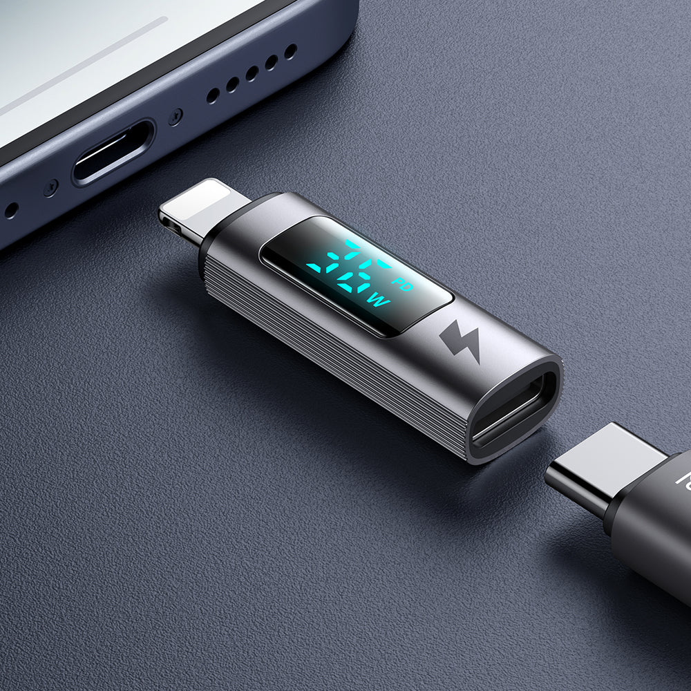 Daten- und Ladeadapter USB-C - Lightning McDodo OT-6100 Wales Display, Schwarz