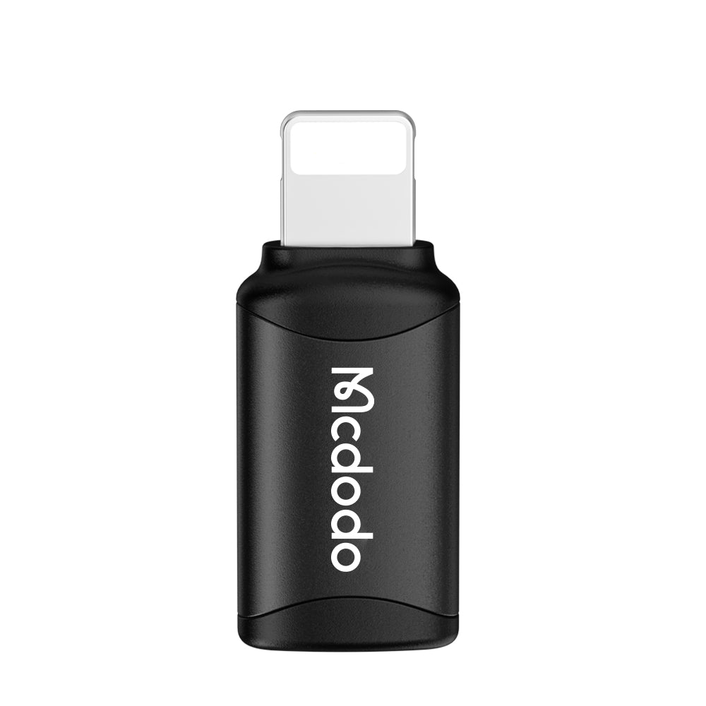 USB-C - Lightning McDodo OT-7680 Daten- und Ladeadapter, Schwarz