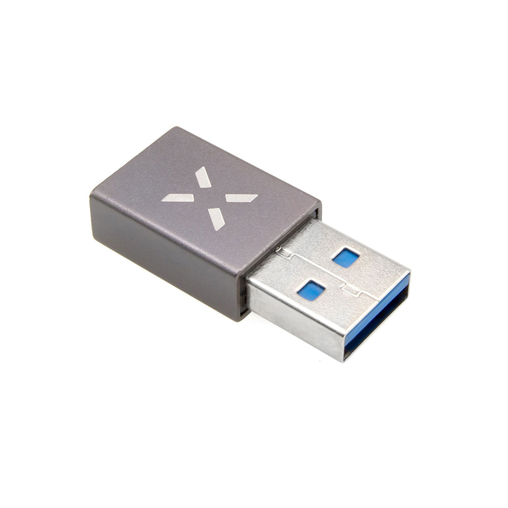USB-C - USB-A Adapter für Daten und Laden Fixed, Grau