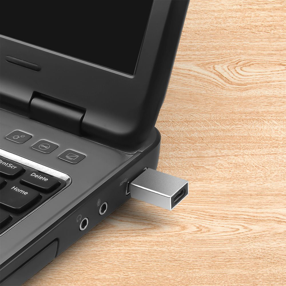 USB-C - USB-A Adapter für Daten und Laden Fixed, Grau