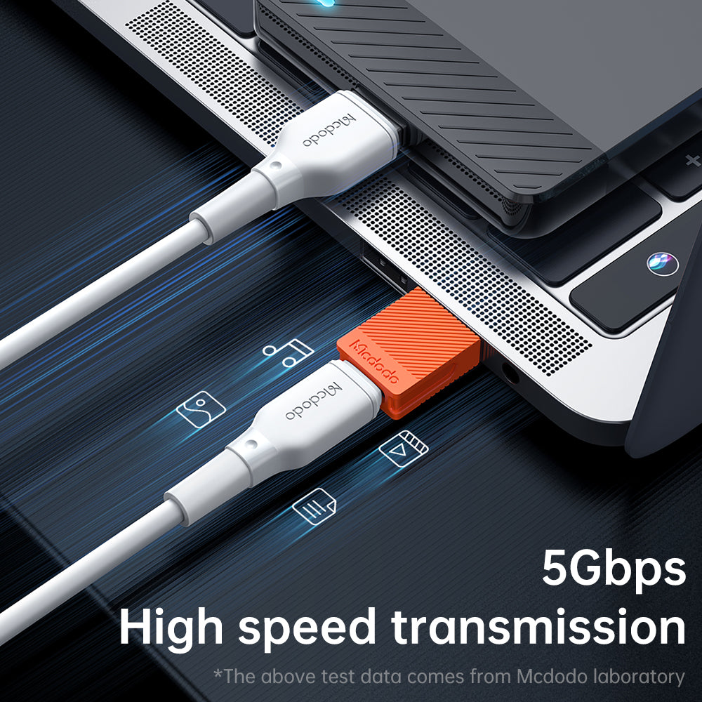 USB-C - USB-A Daten- und Ladeadapter McDodo OT-6550, Orange