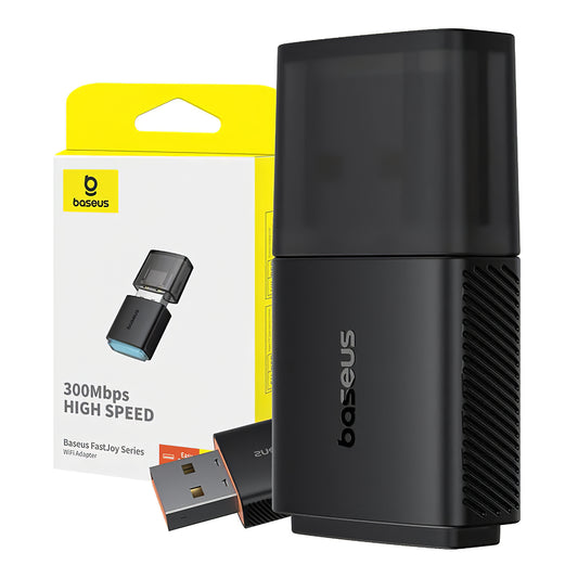 Baseus FastJoy Wireless Adapter, Dual Band, 300Mbps, Schwarz B01317600111-03
