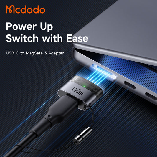 USB-C Ladeadapter - MagSafe 3 McDodo OT-8850, Schwarz