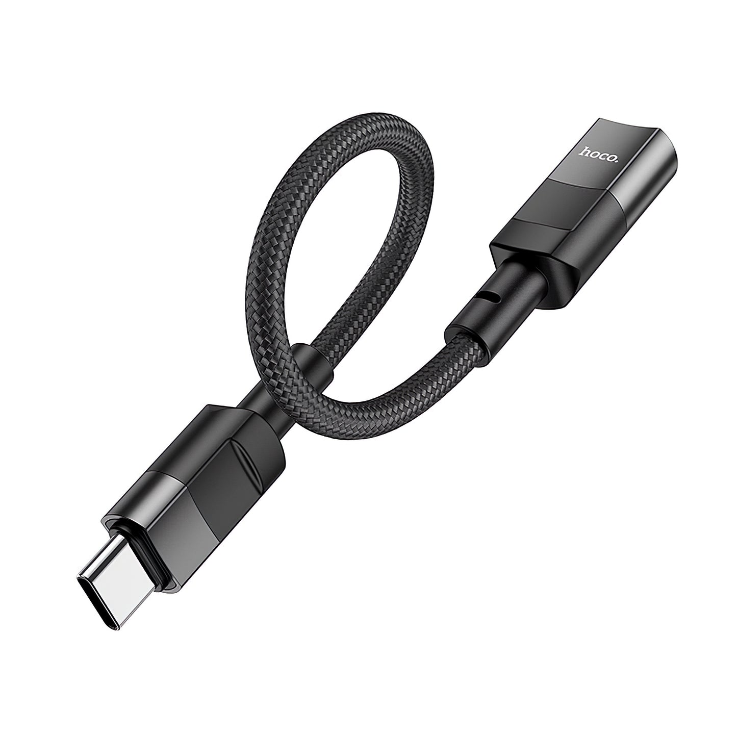 HOCO U107 Lightning - USB-C Daten- und Ladeadapter HOCO U107, 0,1m, Schwarz