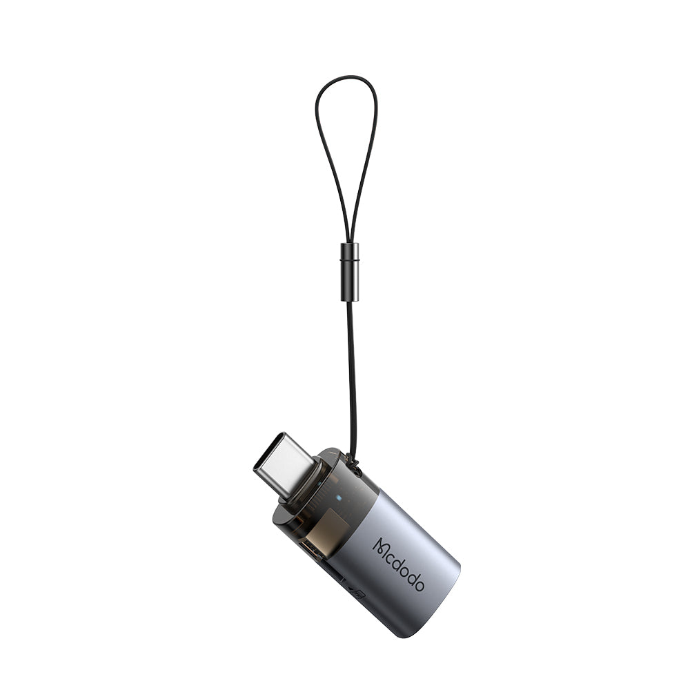 USB-C McDodo OT-7600 Kartenleser, USB-A (OTG) - microSD, Schwarz