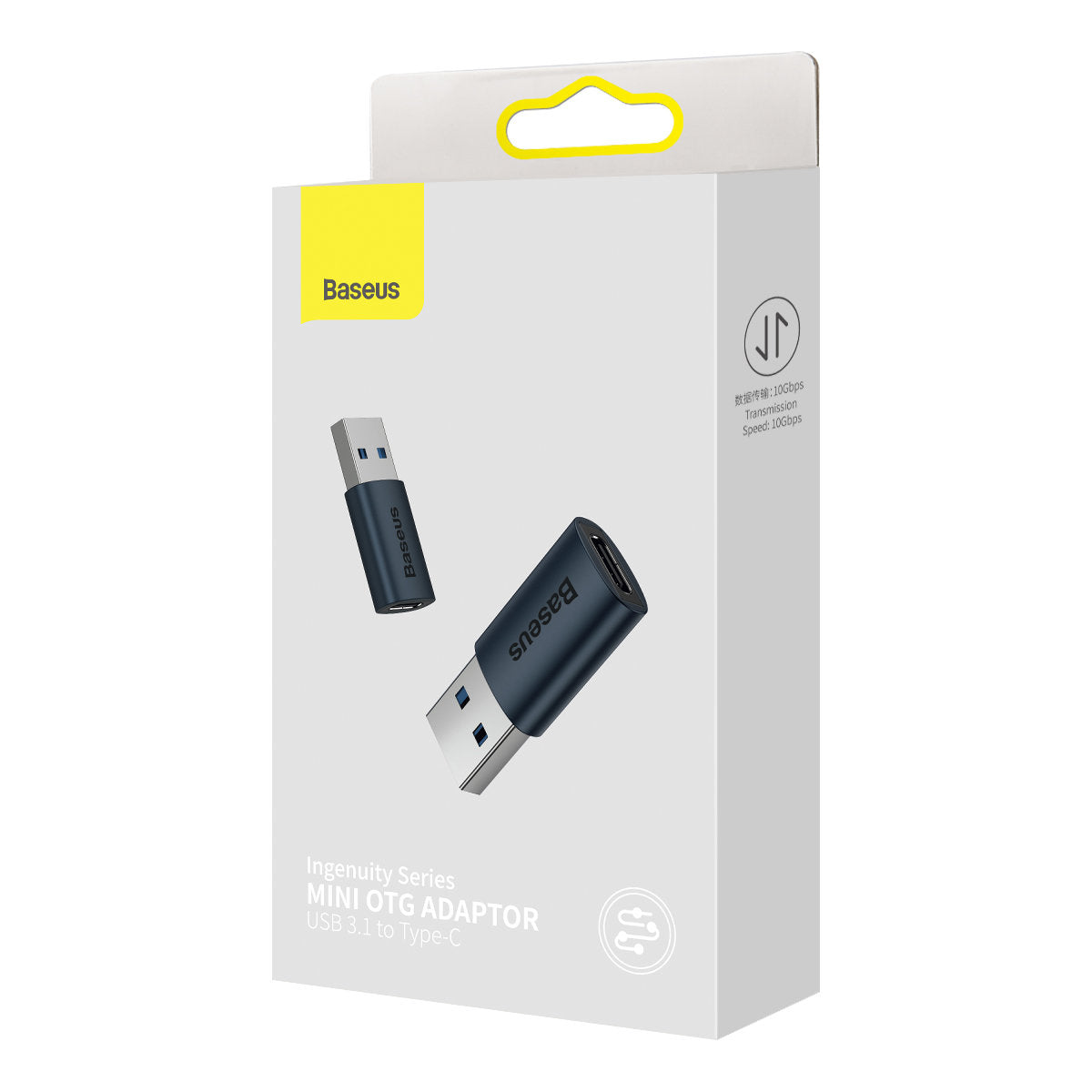 Baseus Ingenuity OTG-Adapter USB-C auf USB-A | 10Gbps | Blau