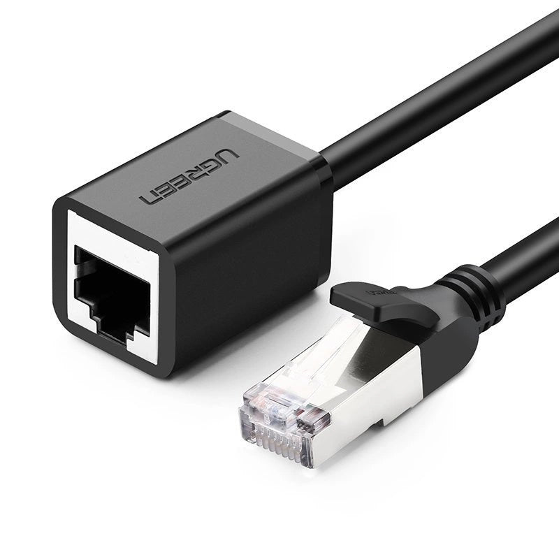 Verlängerungskabel Netzwerk UGREEN NW112, RJ45 - RJ45, 1m, Schwarz