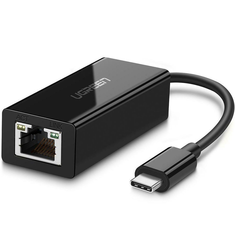 Netzwerkkarte UGREEN US236, RJ45, USB-C, Schwarz
