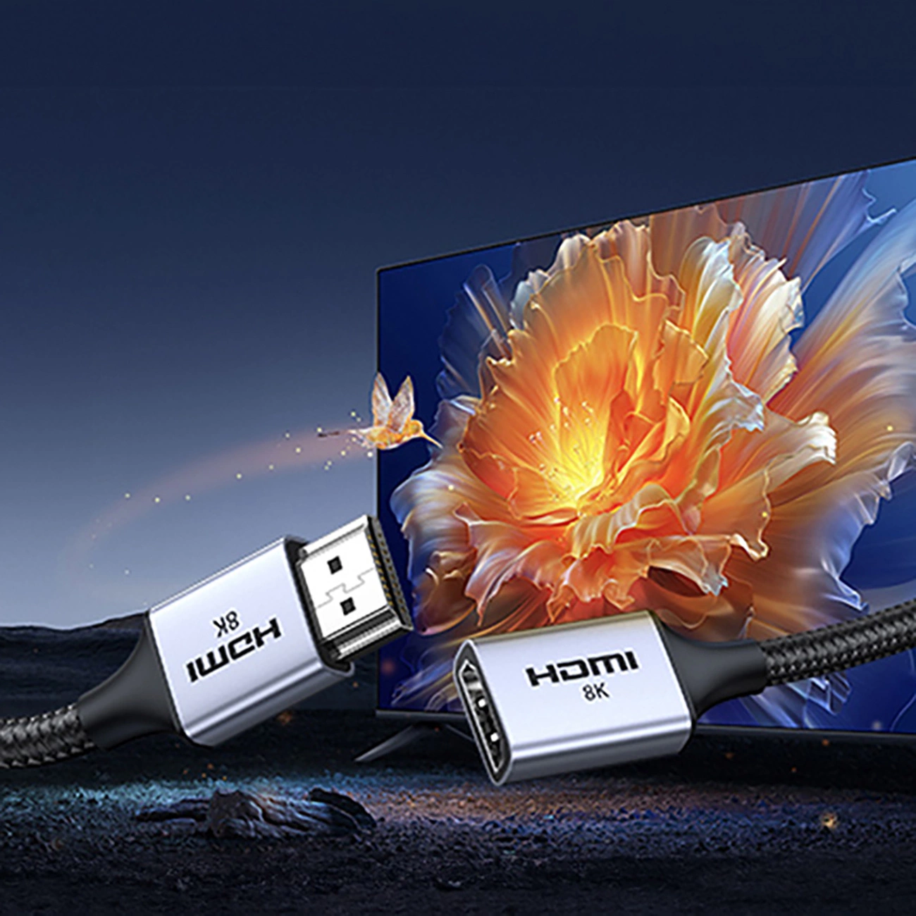 Videoadapter UGREEN HD165, HDMI - HDMI, 8K, Grau