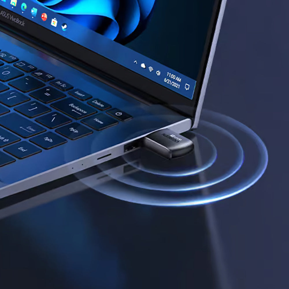 UGREEN CM762 (35264) Wireless-Adapter, Dual Band, Wi-Fi 6, 600Mbps, Schwarz