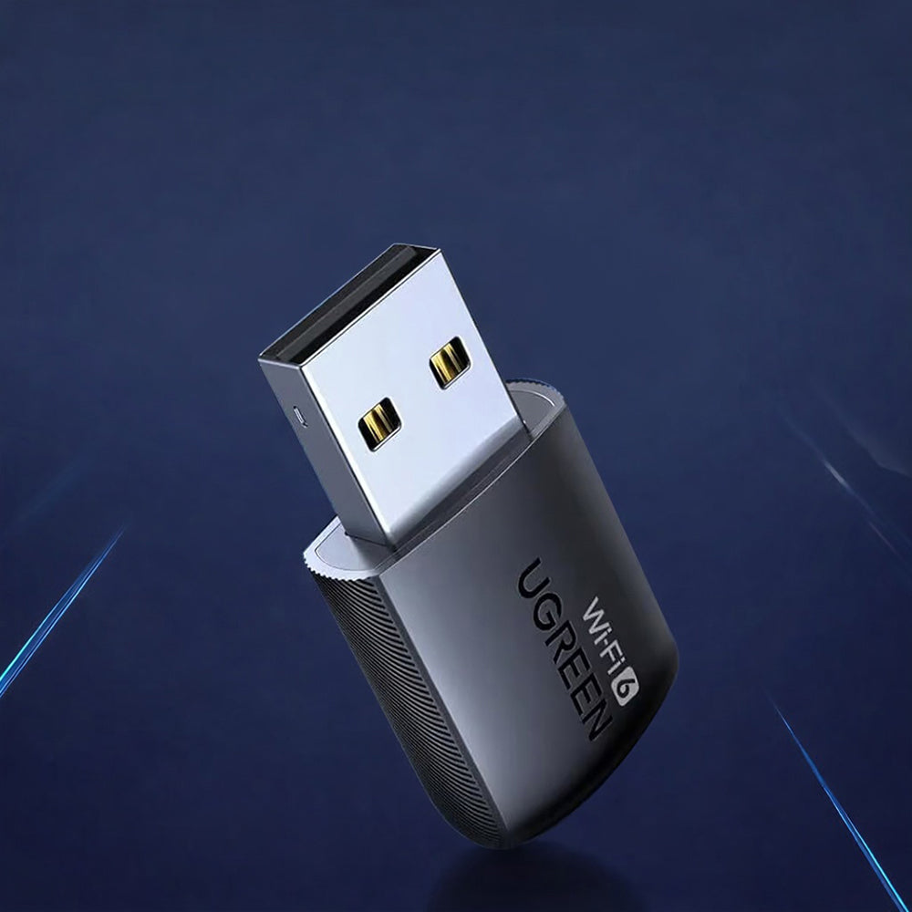 UGREEN CM762 (35264) Wireless-Adapter, Dual Band, Wi-Fi 6, 600Mbps, Schwarz