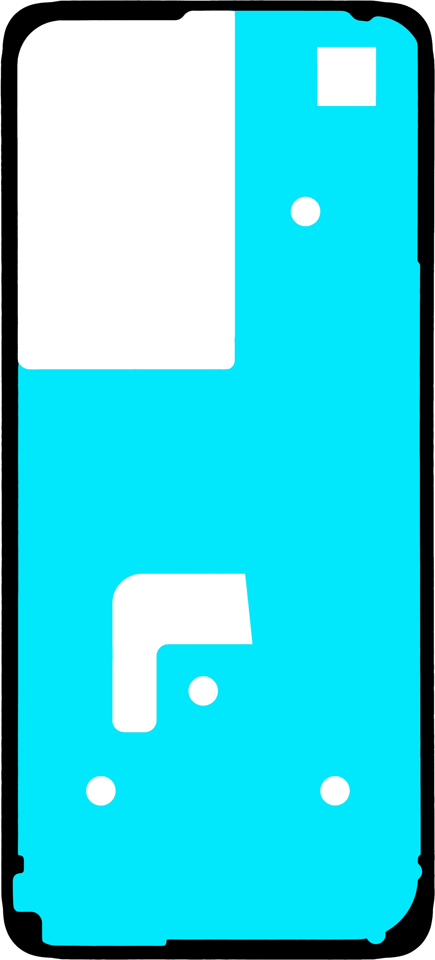 Klebstoff Batterieabdeckung Realme C75, Service Pack 612714001225