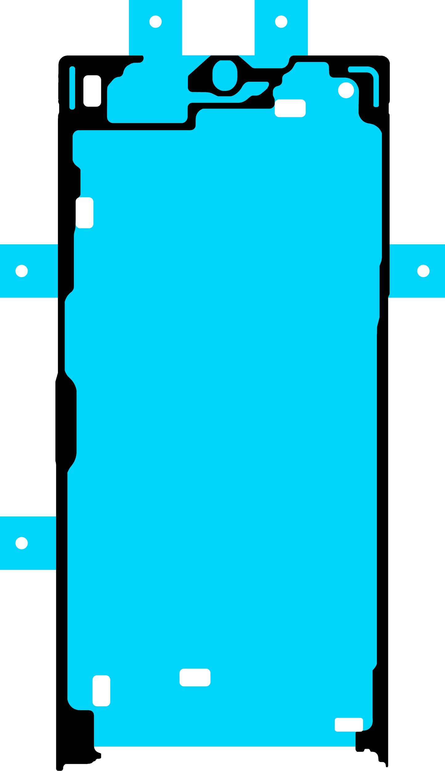 Klebstoff Display Samsung Galaxy S24 Ultra S928, Service Pack GH81-24824A