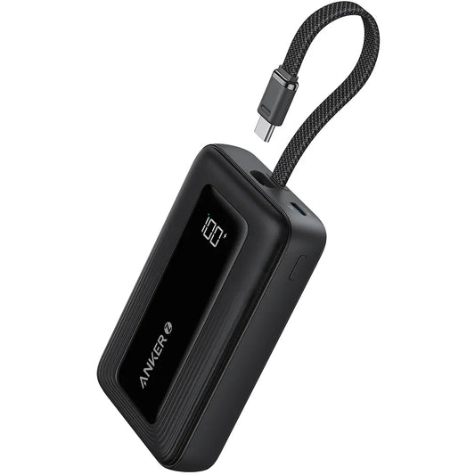 Anker Zolo Externer Akku, 10000mAh, 30W, QC + PD, 1 x USB-A - 2 x USB-C, Schwarz