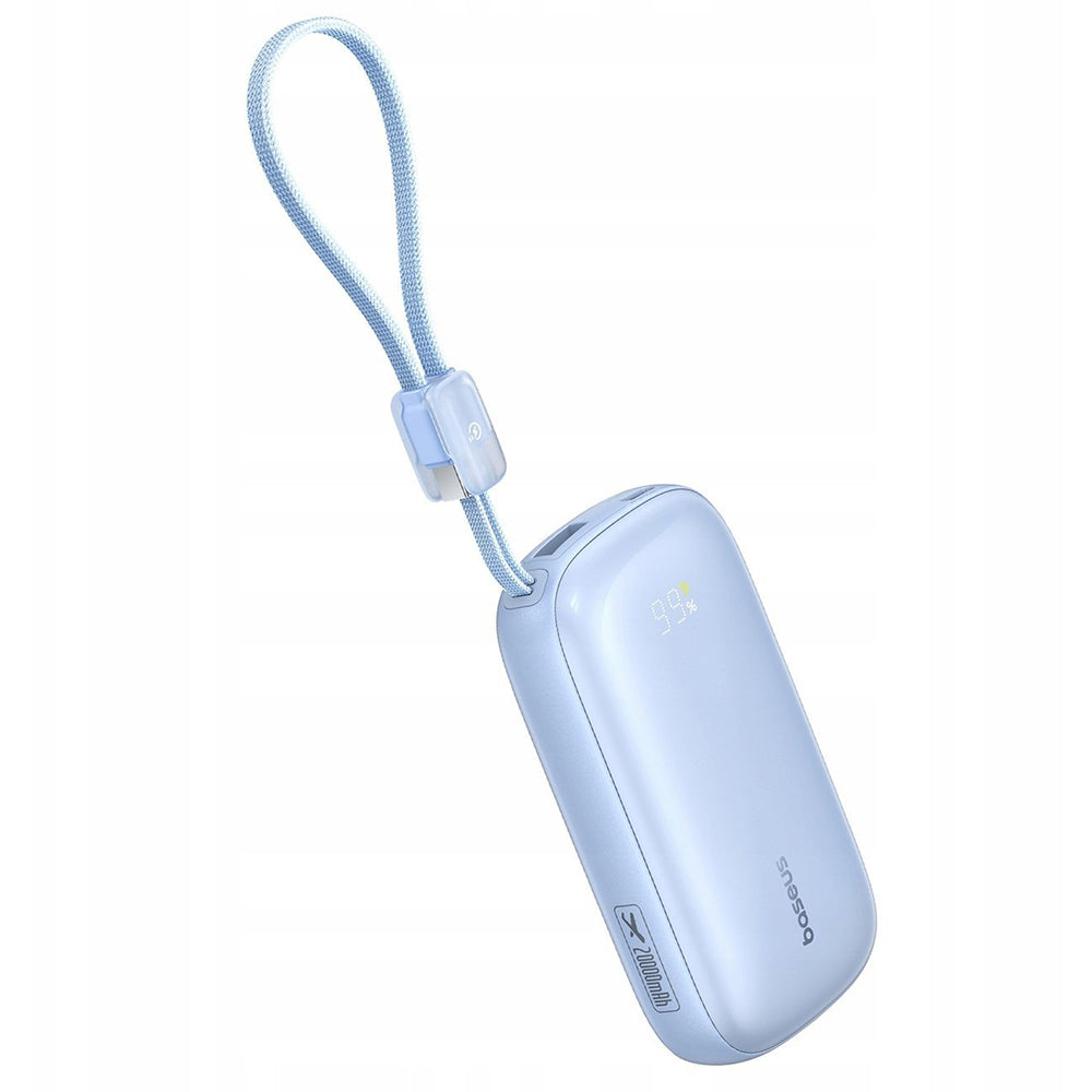 Externer Akku Baseus EnerFill FC21 Qpow 3 Ultra, 20000mAh, 22.5W, QC + PD, 1 x USB-A - 1 x USB-C, Blau E0027M03