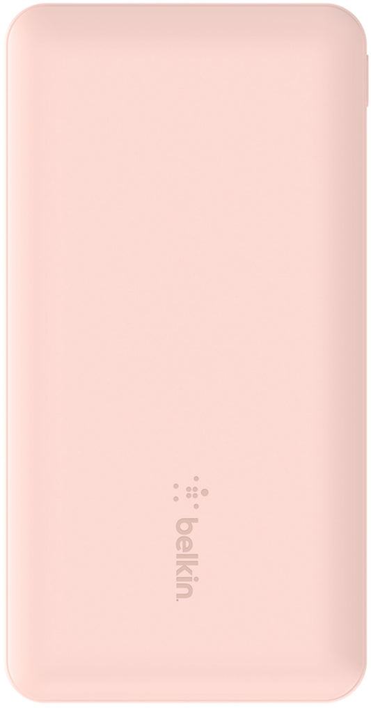 Externe Batterie Belkin BoostCharge, 10000mAh, 15W, 1 x USB-C - 2 x USB-A, Rosa BPB011btRG
