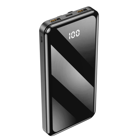 Externer Akku Forever TB-411, 10000mAh, 10W, 1 x Lightning - 1 x microUSB - 1 x USB-C - 2 x USB-A, Schwarz
