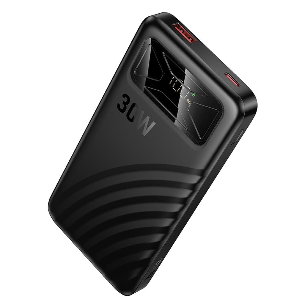 HOCO Q42 Powerbank, 10000 mAh, 30 W, QC + PD, 1 x USB-A – 1 x USB-C, Schwarz