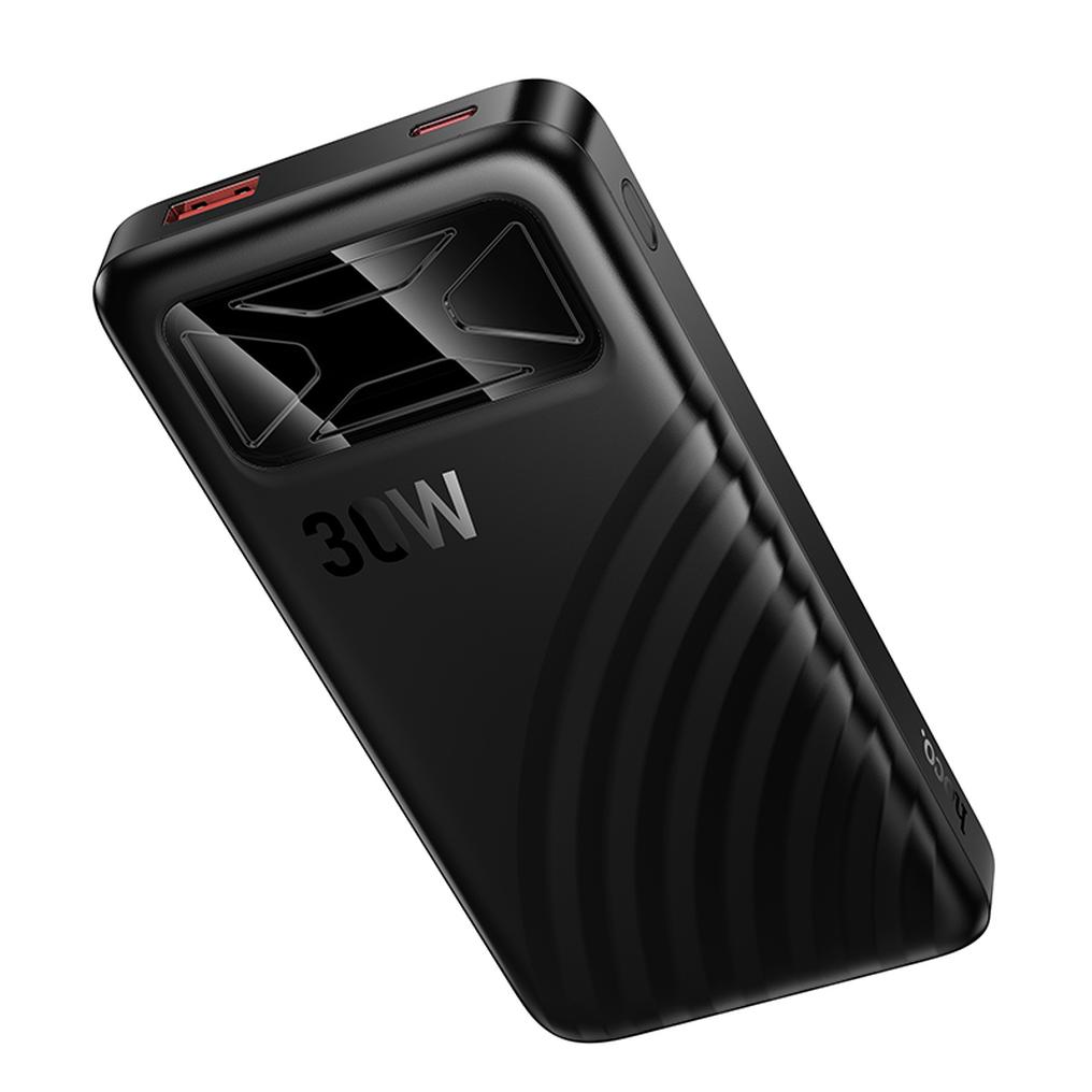 HOCO Q42 Powerbank, 10000 mAh, 30 W, QC + PD, 1 x USB-A – 1 x USB-C, Schwarz
