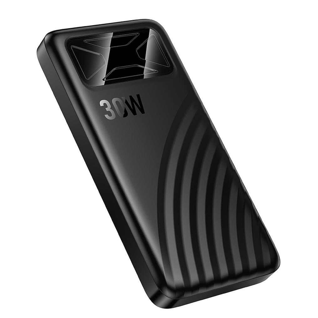 HOCO Q42 Powerbank, 10000 mAh, 30 W, QC + PD, 1 x USB-A – 1 x USB-C, Schwarz