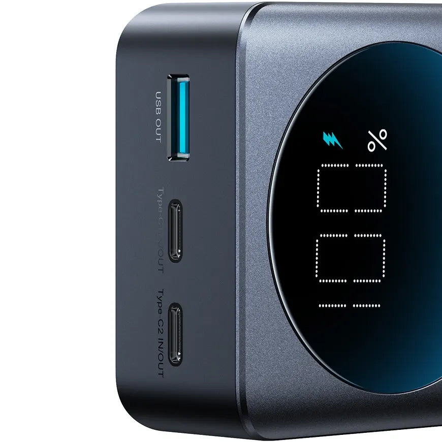 Externer Akku Joyroom JR-PBF05, 30000mAh, 65W, QC + PD, 1 x USB-A - 2 x USB-C, Schwarz