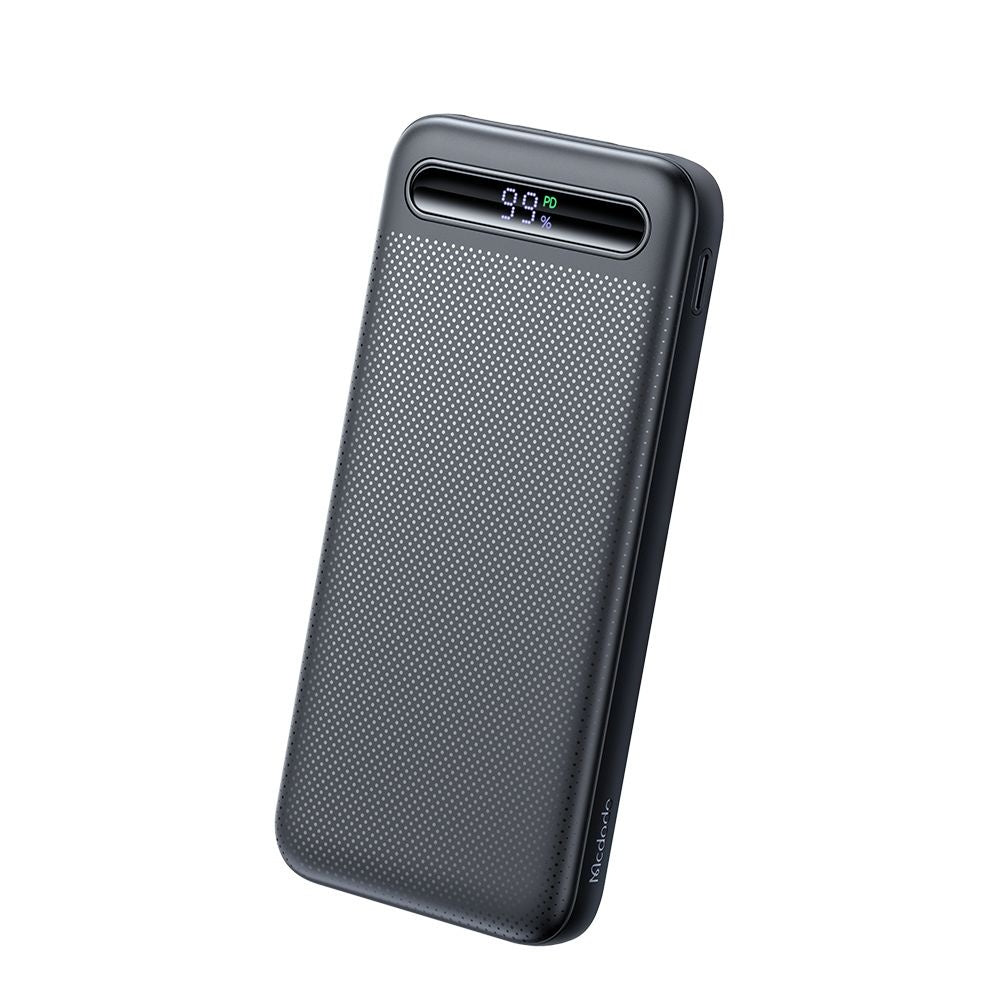 Externer Akku McDodo MC-3881 Star, 10000mAh, 22.5W, QC + PD, 2 x USB-A - 1 x USB-C, Schwarz