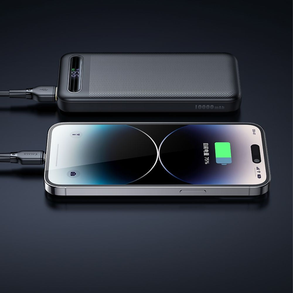 Externer Akku McDodo MC-3881 Star, 10000mAh, 22.5W, QC + PD, 2 x USB-A - 1 x USB-C, Schwarz