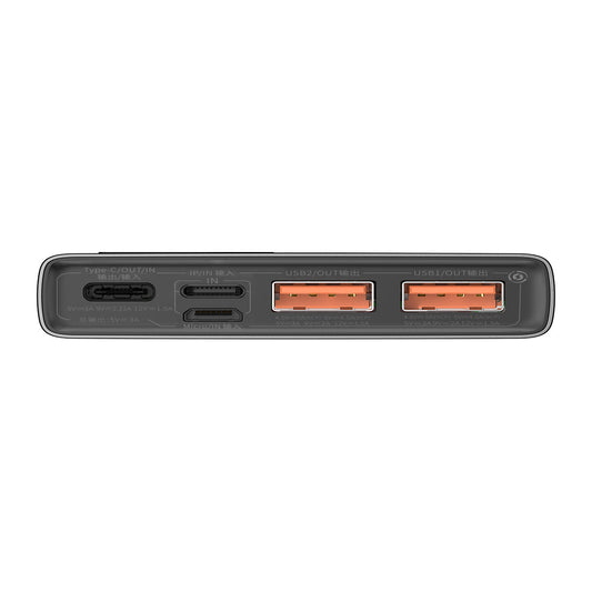 Baseus Adaman Externe Batterie, 10000mAh, 22.5W, QC + PD, 1 x USB-C - 2 x USB-A, Schwarz