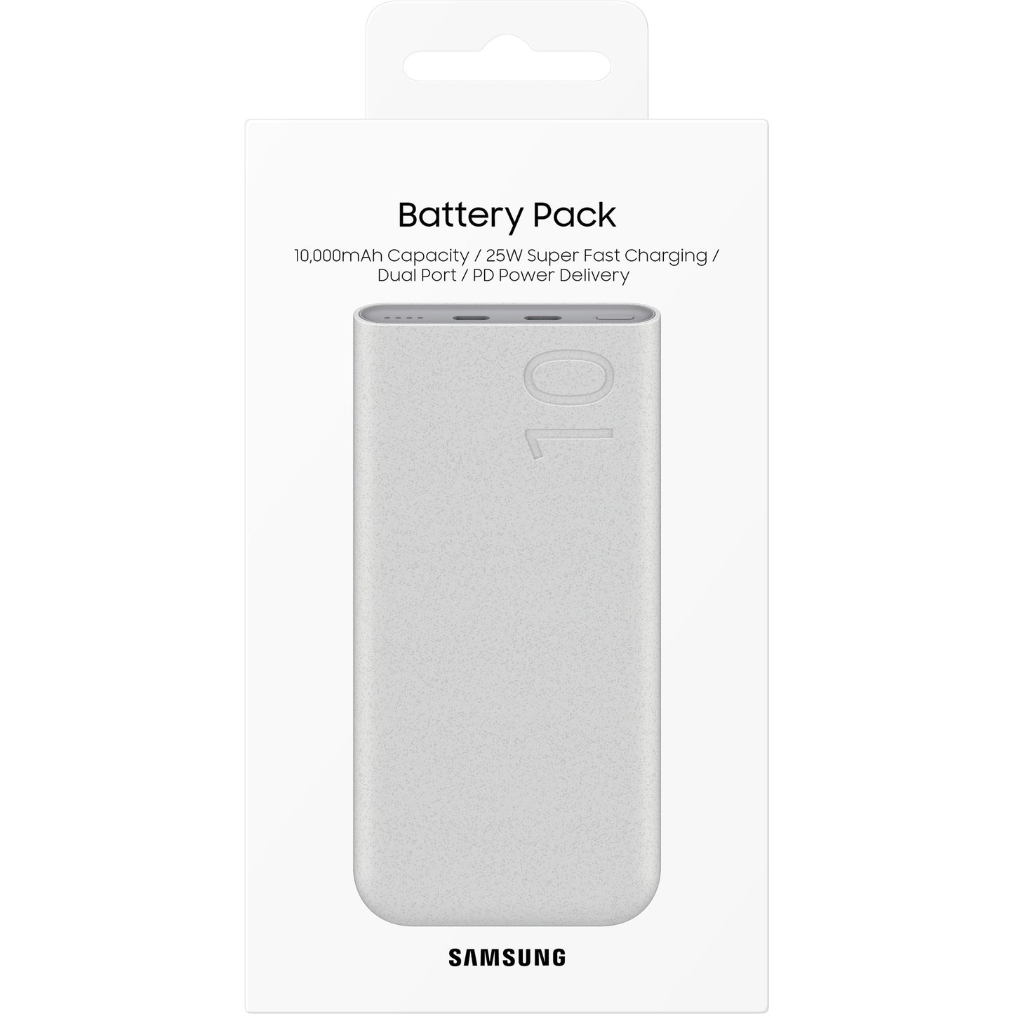 Samsung Externer Akku, 10000mAh, 25W, PD, 2 x USB-C, Beige EB-P3400XUEGEU