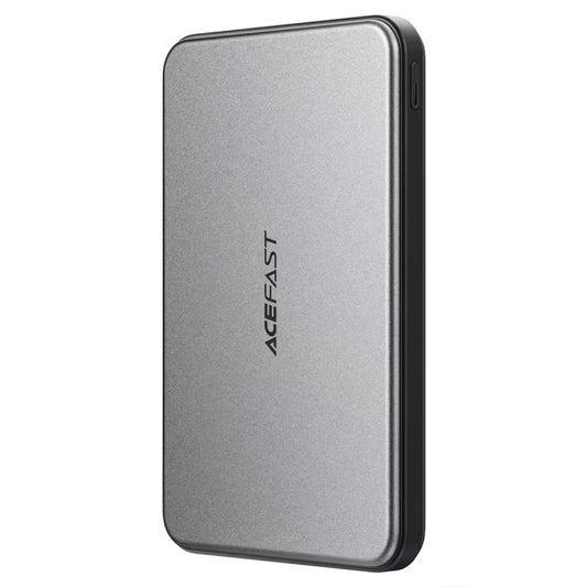 Externer Wireless Akku Acefast M30, 5000mAh, 20W, PD + FQI, 1 x QI - 2 x USB-C, Schwarz