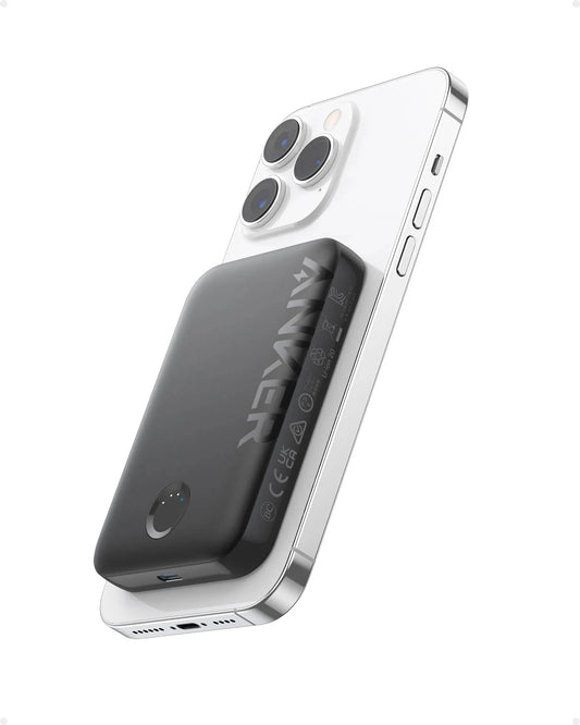 Anker 321 MagGo Wireless Externer Akku, 5000mAh, 7.5W, 1 x IQ, Schwarz A1616G11