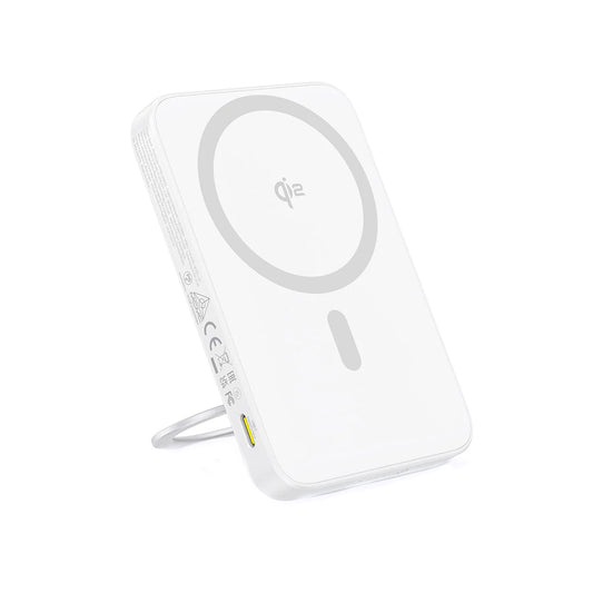 Externer Wireless-Akku Baseus PicoGo, 5000mAh, 20W, PD + FQI, 1 x QI - 1 x USB-C, Weiß P10076800213-01