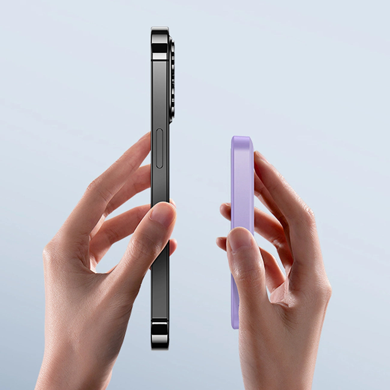 Externer Wireless-Akku Baseus Magnetic Mini, 5000mAh, 20W, PD + FQI, 1 x QI - 1 x USB-C, Lila P10022107513