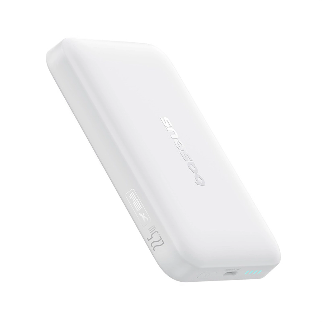 Externer Wireless-Akku Baseus EnerFill FM11 Ultra-Mini, 10000mAh, 22.5W, PD + FQI, 1 x QI - 1 x USB-C, Weiß P1008210E213-00