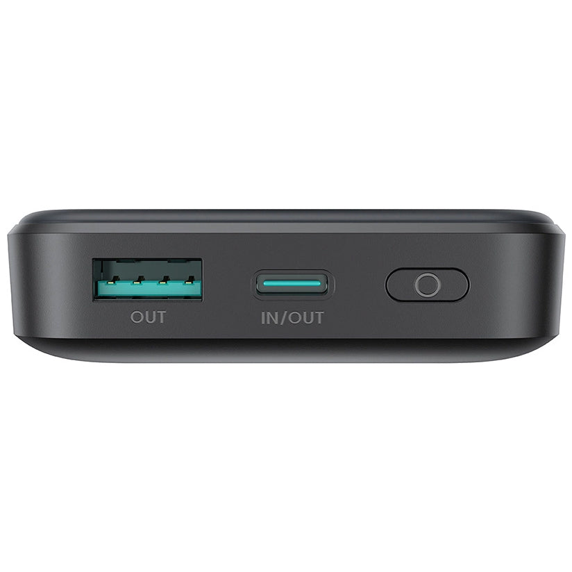 Externer Wireless-Akku Joyroom JR-W020, 10000mAh, 20W, QC + PD + FQI, 1 x QI - 1 x USB-A - 1 x USB-C, Schwarz