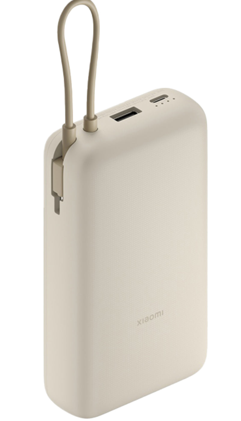 Externer Akku Xiaomi, 20000mAh, 33W, QC + PD, 1 x USB-A - 2 x USB-C, Beige BHR8851GL