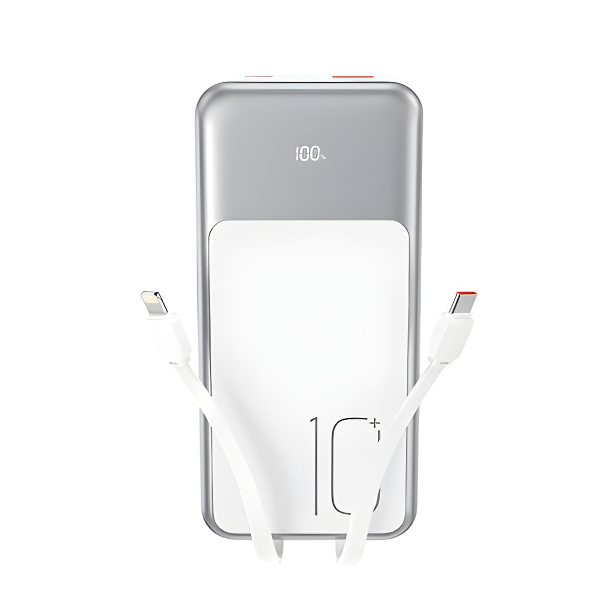 Externer Akku XO Design PR248, 10000mAh, 22.5W, QC + PD, 1 x Lightning - 1 x USB-A - 2 x USB-C, Weiß